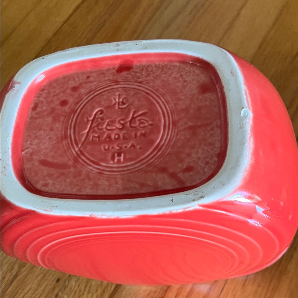 Red Ceramic Pitcher - Picture 3 of 5